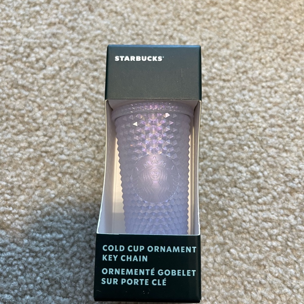 Starbucks icy bling studded tumbler keychain